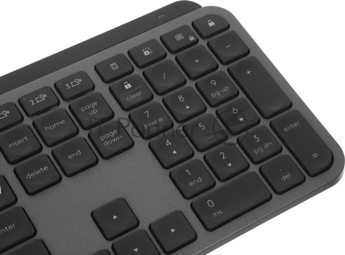 Комплект клавиатура+мышь Logitech MX Keys S Combo беспроводной, USB, 8000 DPI, серый