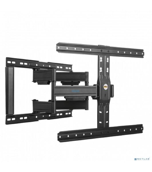 Кронштейн для телевизора Kromax Ultra Slim-102 черный, 3 шт/уп. Кр. стал. наст. для TV 32"-90", max 60 кг, накл. +5°-10°, пов. ±60° от ст. 23-415 мм, max VESA 600x400 мм.