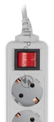 Сетевой фильтр PC Pet AP01006-3-GR 3 м, 5 розеток, серый