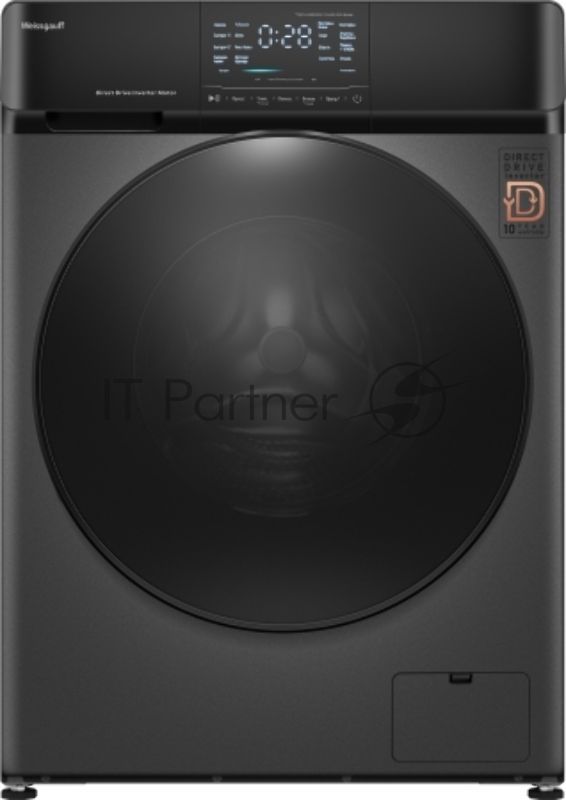 Стиральная машина Weissgauff WM 4927 Direct Drive Inverter Premium Deep Grey серая, загрузка фронтальная 7кг, 1200 об/мин., класс: A+++
