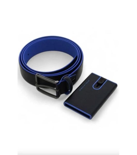 Ремень мужской Piquadro Blue Square CUBOX15B2R/N черный натур.кожа