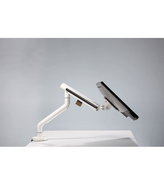 Кронштейн для мониторов Ultramounts UM725W белый 17"-32" макс.9кг крепление к столешнице поворот и наклон