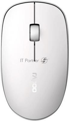 Мышь Rapoo M200 белый оптическая (1000dpi) беспроводная BT/Radio USB (2but)