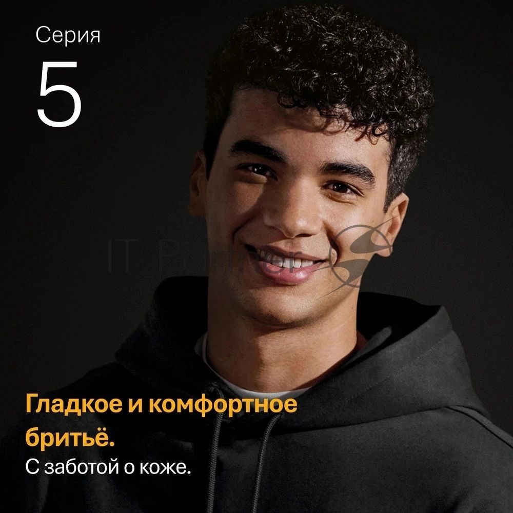 Бритва электрическая Braun S5 52-A1650s c дорожным чехлом синий/черный насадки для тела/триммер для бороды тип 5762