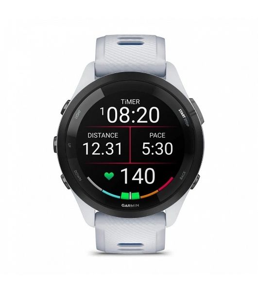 Умные часы Garmin Forerunner 265, 1.3" AMOLED, 5G, Wi-Fi, Bluetooth, NFC, IPX7, белый