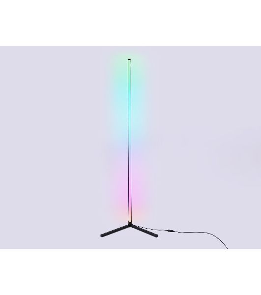 Светильник Ambrella light FL8027 BK черный LED 20W RGB D32*1650 (ПДУ РАДИО 2.4G)