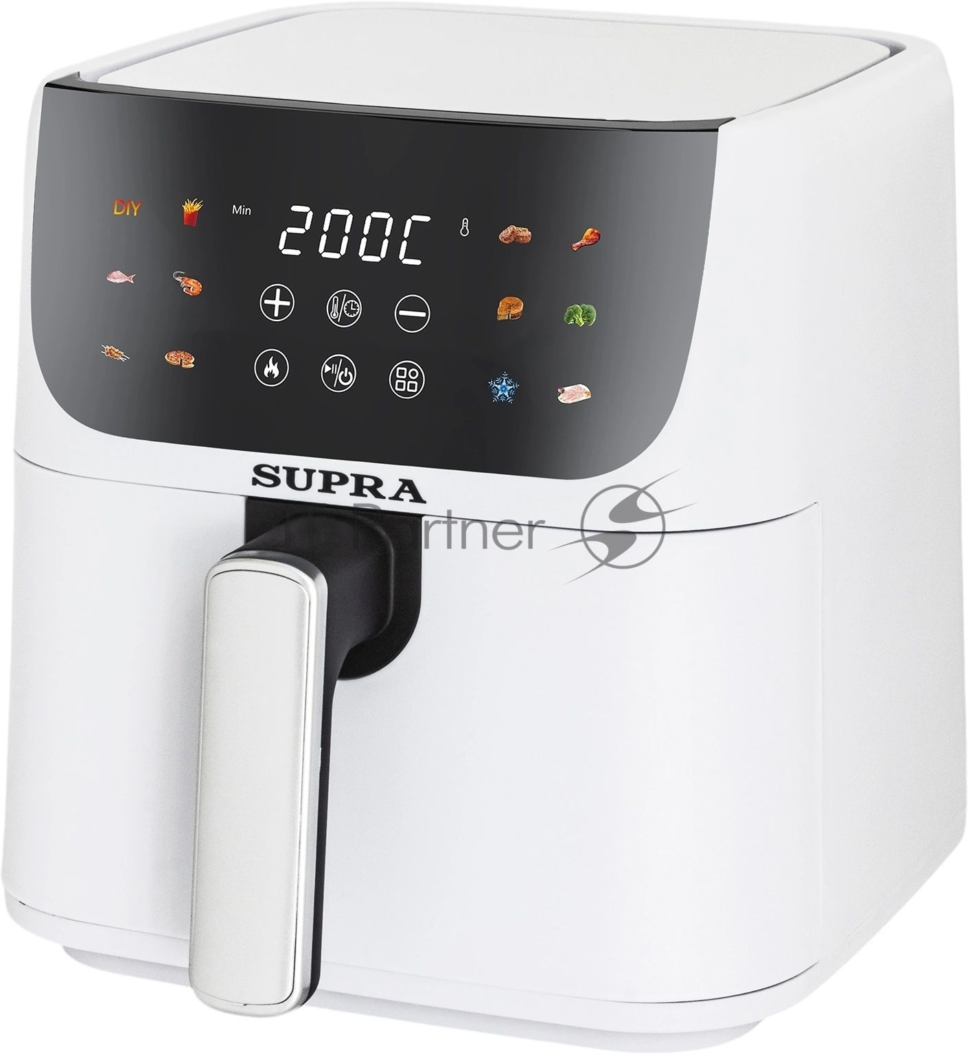 Аэрогриль Supra GS-7630 белый, 1500 Вт, 4,5 л, электронное, 12 программ