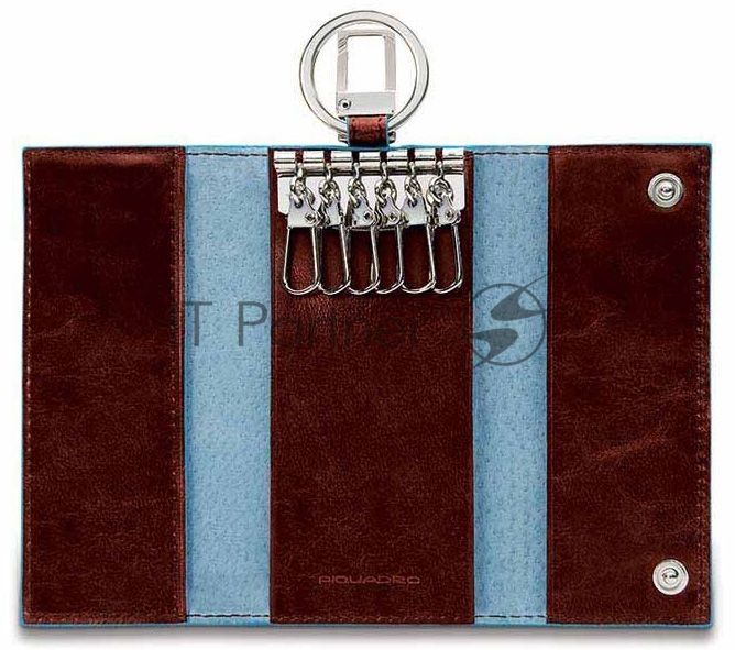 Ключница Piquadro Blue Square PC1397B2/MO, коричневый