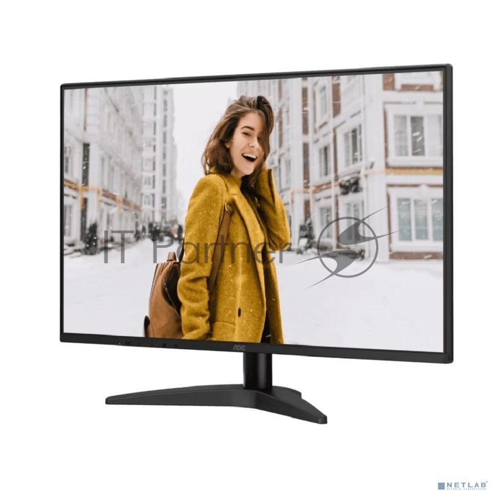 Монитор 27" AOC 27B36X IPS 1920x1080, 144 Гц, 4 мс, 16:9, 250 кд/м², HDMI, DisplayPort, Flicker Free, Low Blue Light, черный