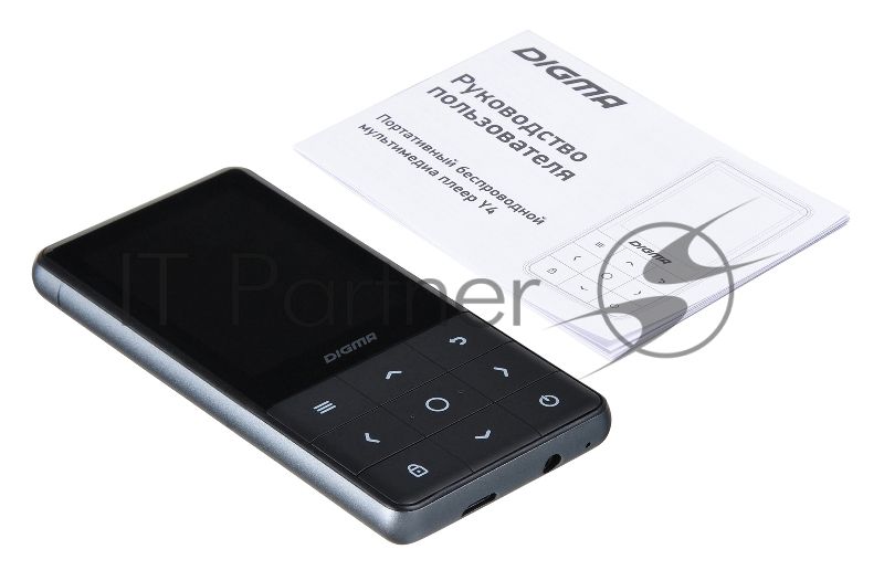 Плеер Hi-Fi Flash Digma Y4 BT 16Gb черный/2.4"/FM/microSDHC