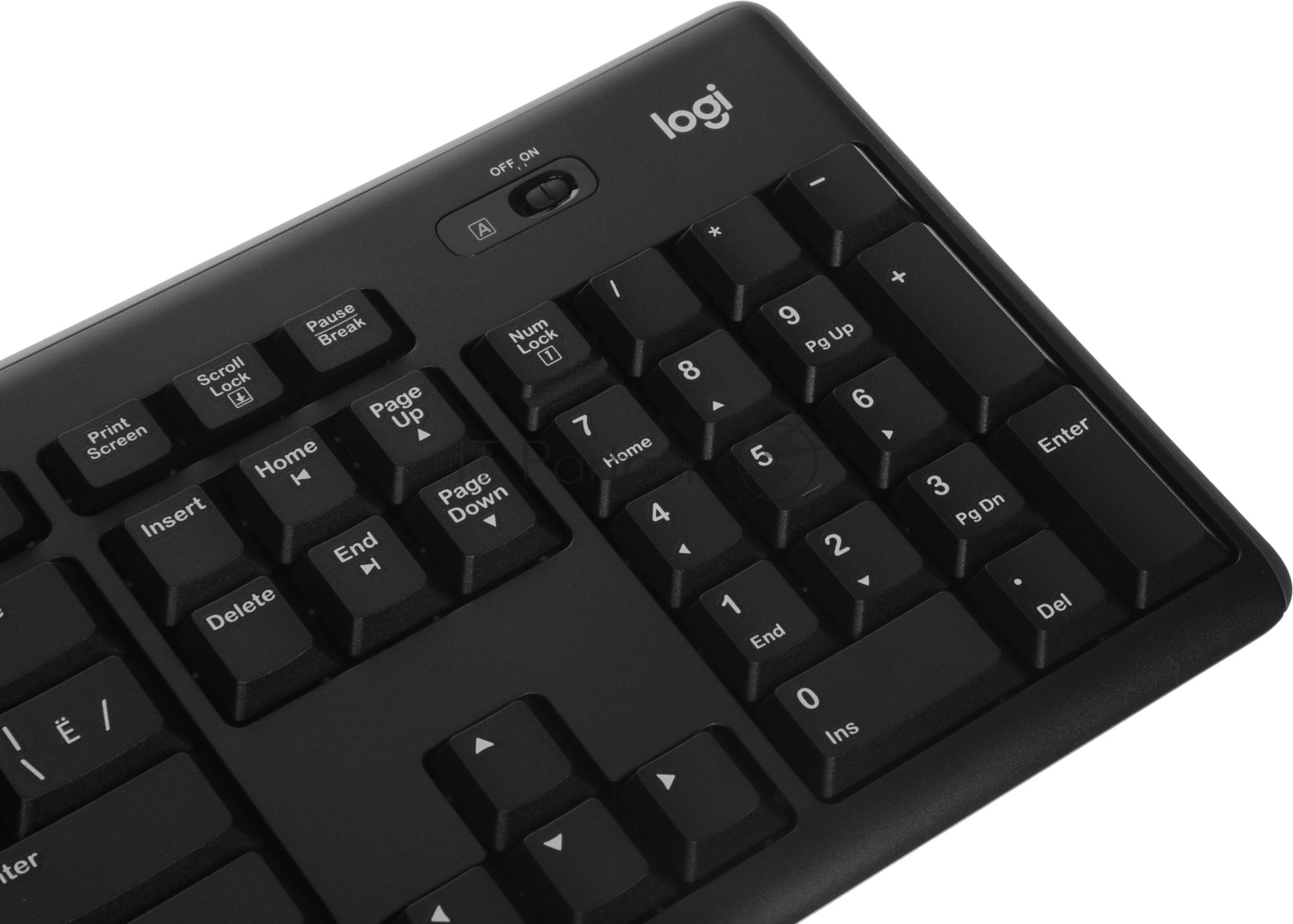 Комплект клавиатура+мышь Logitech MK270 беспроводной, USB, 1000 DPI, чёрный (неоригинальная гравировка)