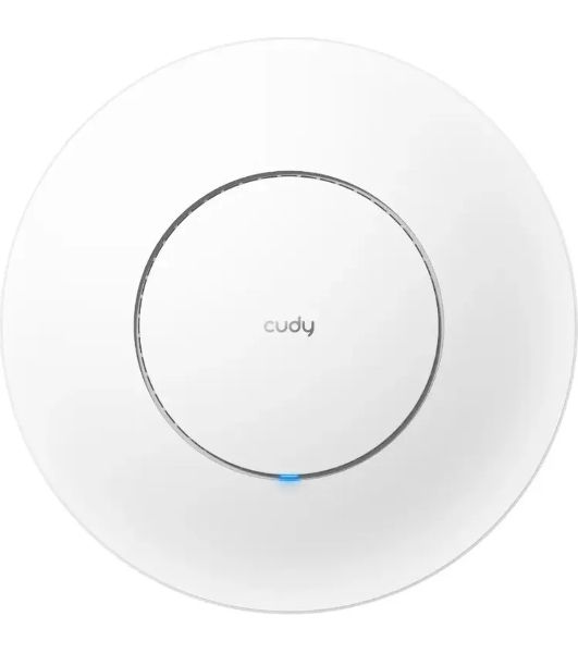 Точка доступа Wi-Fi CUDY BE3600 Wi-Fi 7 2 5G Access Point BE3600 Dual Band Ceiling Mount Wi-Fi 7 Access Point, Chipset Broadcom, 802.11be/ax/ac/a/b/g/n, 2880Mbps at 5GHz +688Mbps at 2.4GHz, 1 x 2.5G RJ45 Port, MU-MIMO, Support 12V DC or 802.3at PoE or Pas