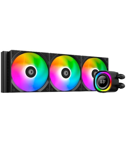 Система жидкостного охлаждения ID-Cooling FX360 TD ARGB Soc-AM5/AM4/1200/1700/1851 черный 4-pin 27.2dB Al+Cu LCD 350W Ret