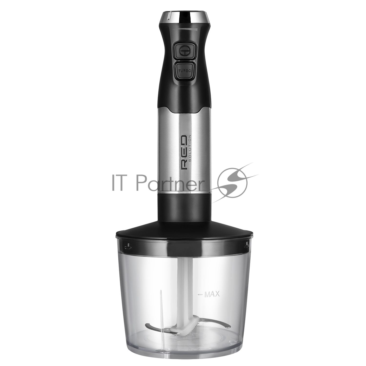 Блендер погружной Red Solution HB2909 черный/стальной, 900 Вт, 1 скорость, турбо