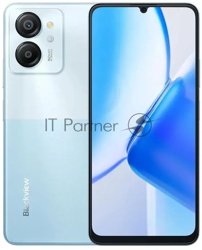 Смартфон Blackview Color 8, 8/128Gb, голубой
