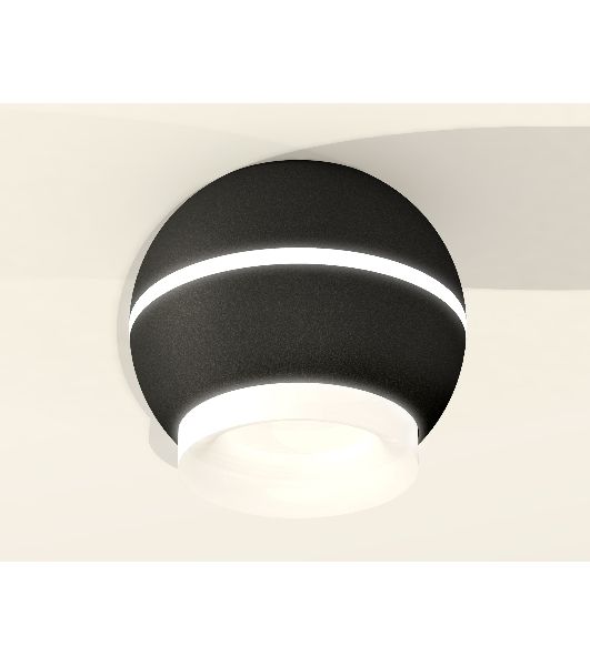 Светильник Ambrella Light XS1102041 SBK/FR черный песок/белый матовый MR16 GU5.3 LED 3W 4200K (C1102, N7165)