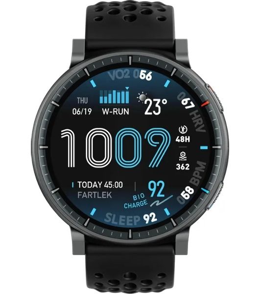 Умные часы Amazfit Active Max A2557, 1.5" AMOLED, Wi-Fi, Bluetooth, NFC, 5ATM, черный