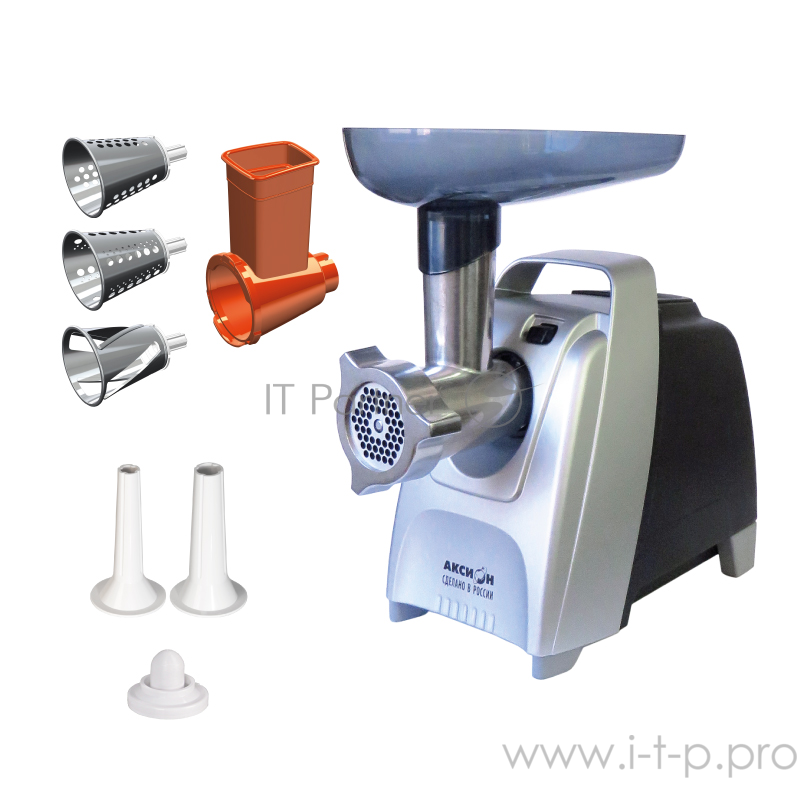 Мясорубка электрическая Аксион М62.03 черный/серебристый, 2000 Вт