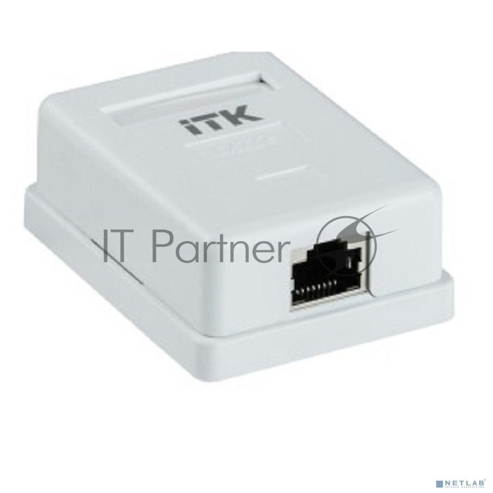 Настенная инф. розетка RJ45 кат. 5E FTP 1-порт
