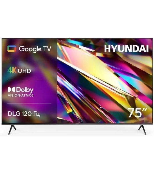 Телевизор Hyundai 75" H-LED75BU7011 черный LED 4K UHD 60Hz Smart TV 2GB/16GB