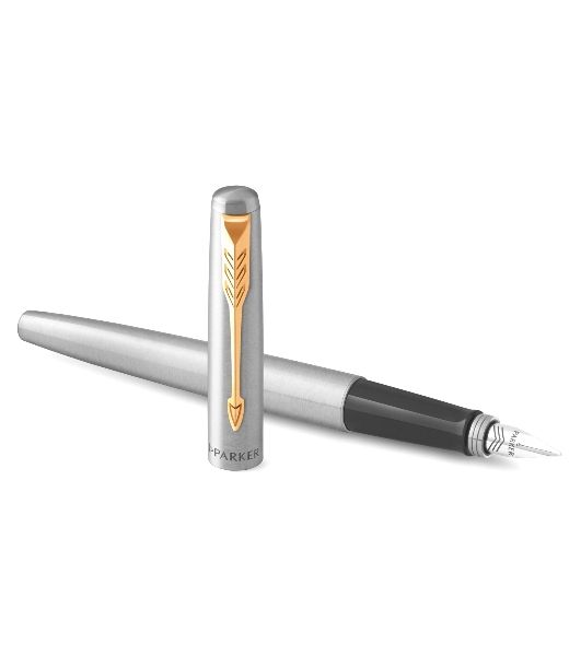 Ручка перьевая Parker Jotter Core F691 (CW2030948) Stainless Steel GT, M, сталь нержавеющая, подарочная коробка