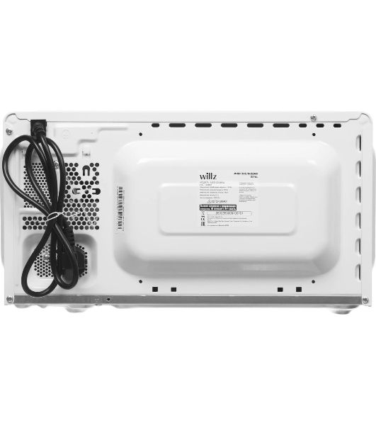 Микроволновая печь WILLZ MOS-2008MW белый, 20 л, 700 Вт, переключатели - поворотный механизм