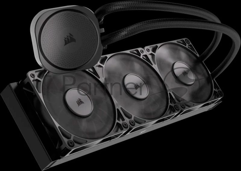 Система жидкостного охлаждения Water Cooling System Corsair NAUTILUS 360 ARGB (360mm, Black, Fans: 3x120mm, 72.8CFM, 36dBA, 1700RPM/ S: 1851, 1700, AM5, AM4)