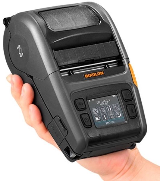 Принтер этикеток мобильный Bixolon XM7-30, 203 dpi, 127 мм/сек, USB, RS-232 (COM порт, Serial), Bluetooth, черный