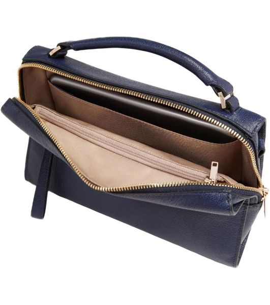 Сумка женская Piquadro Patricia BD6954W140/BLU темно-синяя натур.кожа