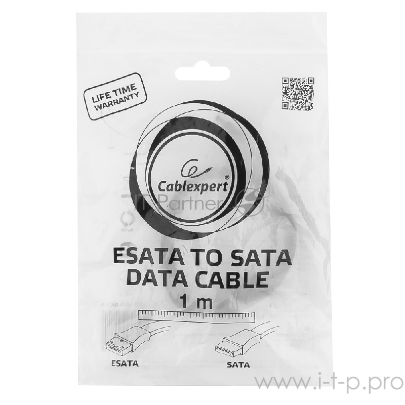 КабельКабель интерфейсный eSATA-SATA Gembird 100см, 7pin/7pin, пакет(CC-ESATA-SATADATA-XL)