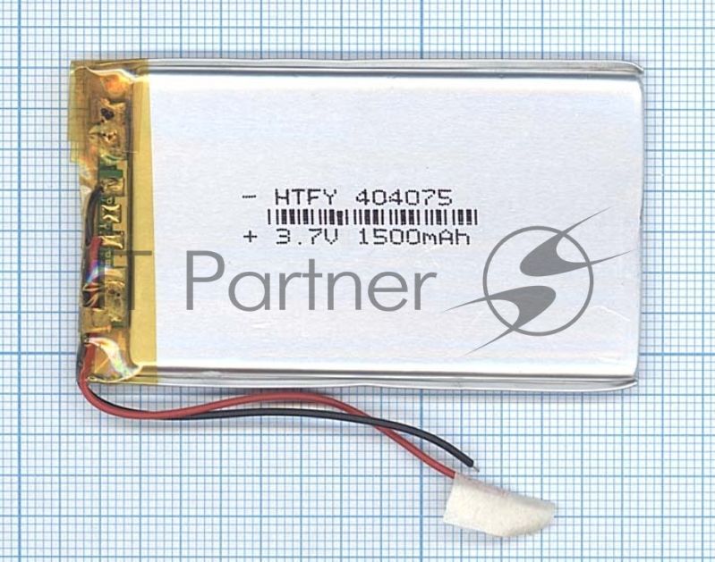 Аккумулятор Li-Pol (батарея) 4x40x75мм 2pin 3.7V/1500mAh