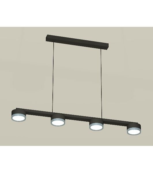 Светильник Ambrella light XB9152151/4 SBK/PPH черный песок/графит полированный GX53 (C9152, N8133)