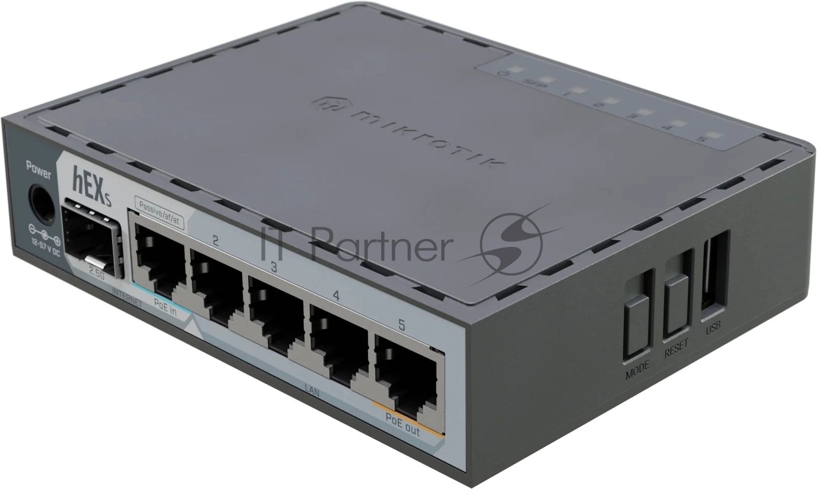 Маршрутизатор MikroTik hEX S (2025) E60iUGS, 5×1 Гбит/с + 1×2.5 Гбит/с SFP, управляемый