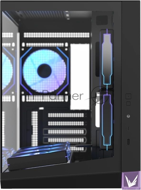 Корпус Formula Crystal Z4M черный без БП mATX 9x120mm 1xUSB3.0 audio bott PSU