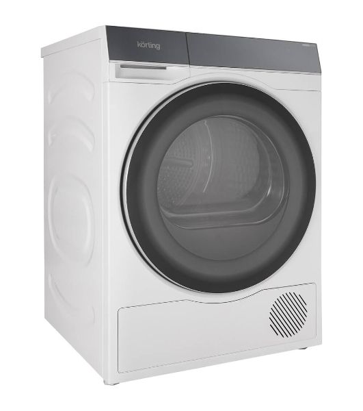 Сушильная машина Korting KD 69IHP10 белый, 10 кг, сушка - конденсационная, программ - 12, 59.5 x 85 x 62.7 см