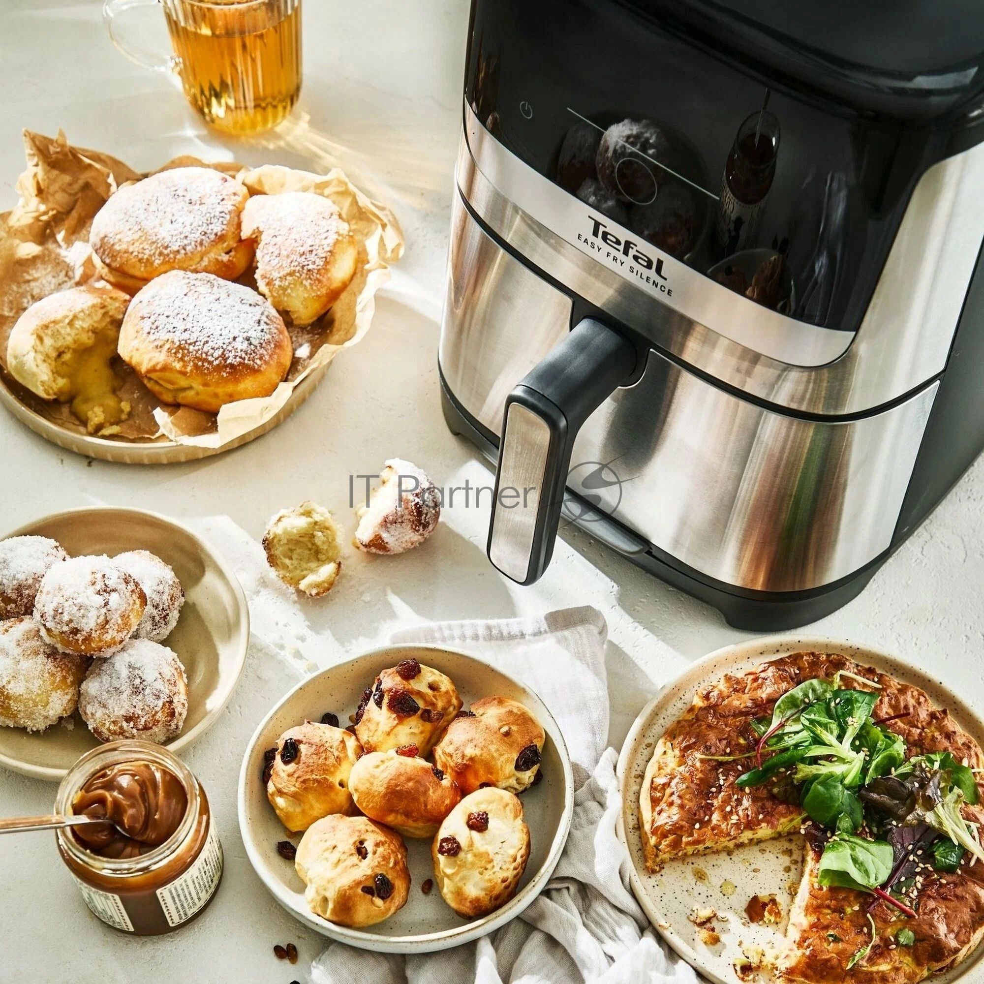 Аэрогриль Tefal Easy Fry Silence EY552DE0 серебристый
