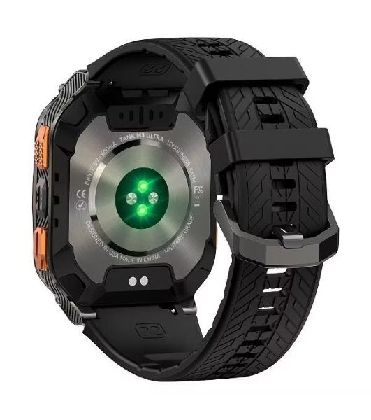 Умные часы KOSPET Tank M3 Ultra, 1.96" AMOLED, Bluetooth 5.0, GPS, IP69K, черный