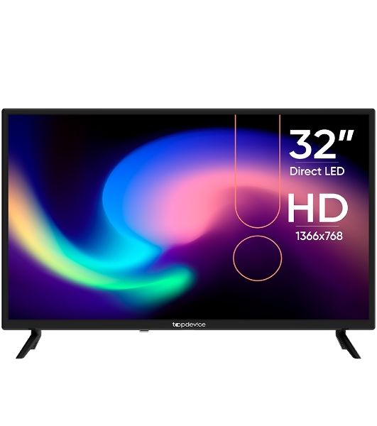 Телевизор TopDevice 32" TDTV32BN02H черный LED HD 60Hz