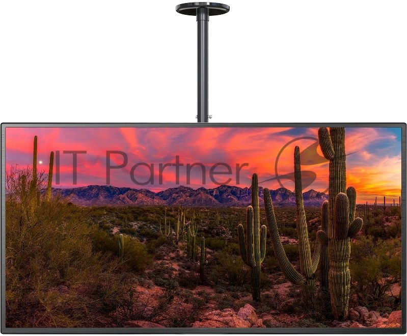 Кронштейн для телевизора Cactus CS-CP04-R черный 37"-70" макс.81.6кг потолочный поворот и наклон