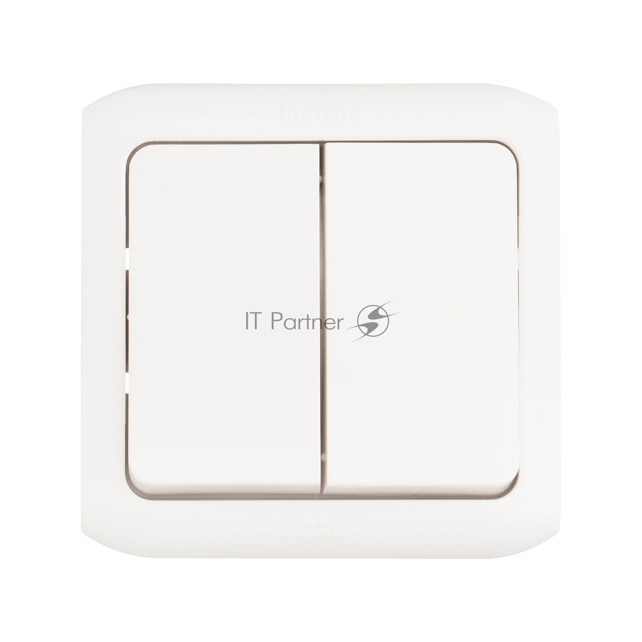 Legrand Legrand 782301 Переключатель двухклавишный IP44 (Белый)