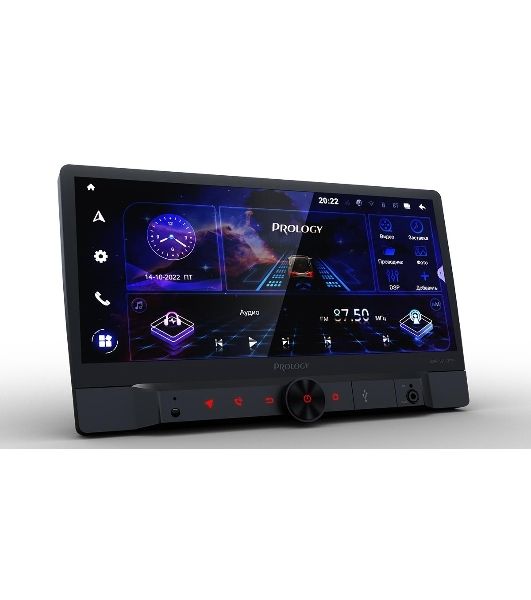 Автомагнитола Prology MPA-320 DSP, 2 DIN, 10", Android 10, Bluetooth, USB Type-A, AUX, GPS, 4G, пульт ДУ