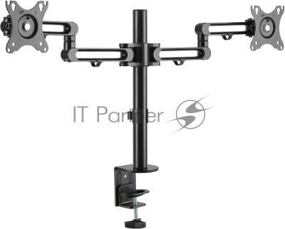 Кронштейн для мониторов Ultramounts UM737 черный 17"-32" макс.8кг крепление к столешнице поворот и наклон