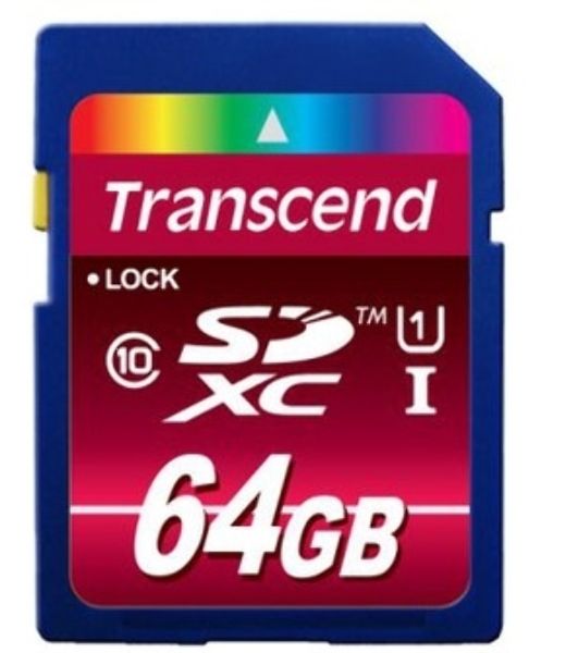 Флеш карта SDXC 64Gb Class10 Transcend TS64GSDXC10U1 BULK w/o adapter
