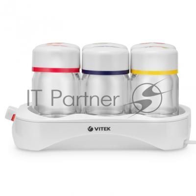 Йогуртница Vitek VT-2600 24Вт 6б. 165мл упр.:электрон. белый