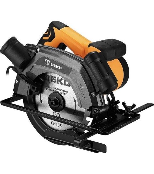Дисковая (циркулярная) пила DEKO CS1250-D, 1250Вт, 165мм диск