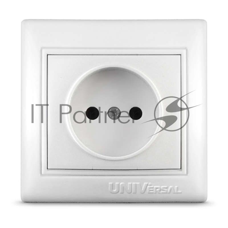 Розетка 1-м СП Севиль 16А IP20 бел. Universal С0022