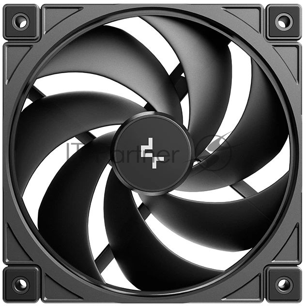 Вентилятор корпусной DeepCool FD12 V2 (3 шт.), 120 мм, 500-2500 об/мин, 32.32-35.66 дБ, 4 pin PWM, без подсветки