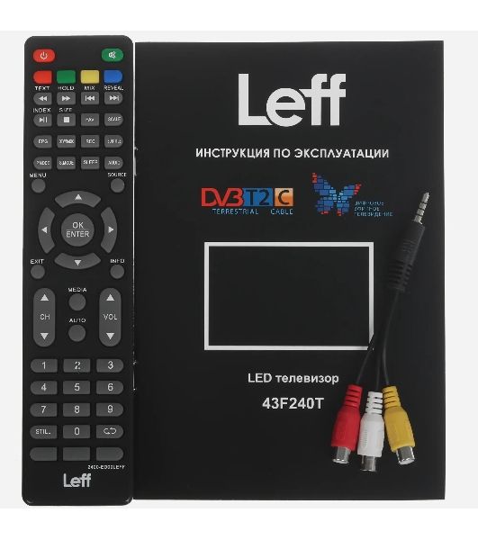 Телевизор LEFF 43" 43F240T черный LED FHD 60Hz
