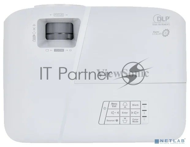 Проектор ViewSonic PA503XP (DLP, XGA 1024x768, 3600Lm, 22000:1, 2xHDMI, 1x2W speaker, 3D Ready, lamp 15000hrs, White, 2.2kg)