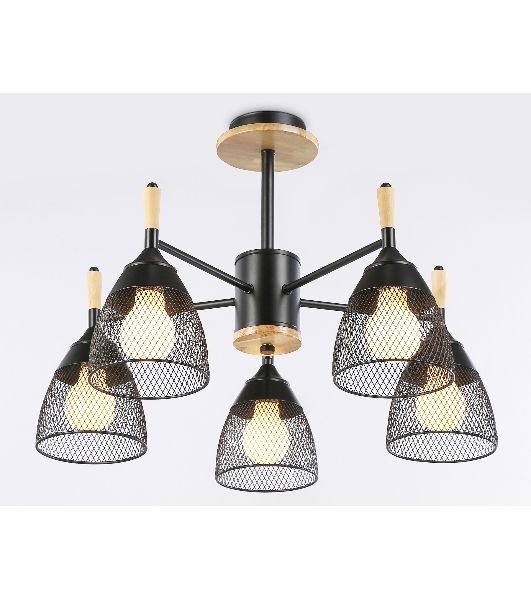 Светильник Ambrella light TR8015/5 BK черный E27*5 max 40W D600*385